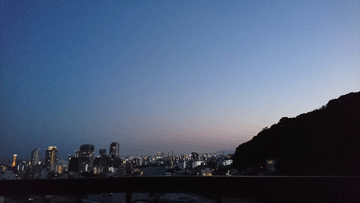 神戸の夏の夕暮れ